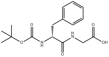 Glycine, N-[(1,1-dimethylethoxy)carbonyl]-D-phenylalanyl- Structural