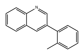 Quinoline, 3-(2-methylphenyl)- Structural