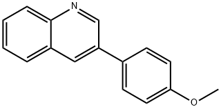 Quinoline, 3-(4-methoxyphenyl)- Structural