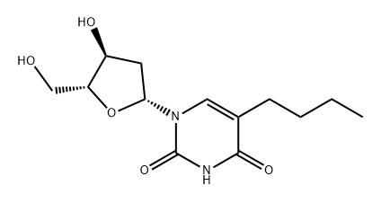 Uridine, 5-butyl-2'-deoxy- (9CI) Structural