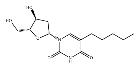 Uridine, 2'-deoxy-5-pentyl- (9CI) Structural