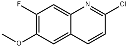 Quinoline, 2-chloro-7-fluoro-6-methoxy- Structural