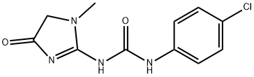 Urea, N-(4-chlorophenyl)-N'-(4,5-dihydro-1-methyl-4-oxo-1H-imidazol-2-yl)- Structural
