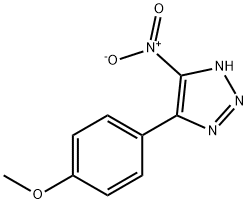 H-1,2,3-Triazole, 4-(4-methoxyphenyl)-5-nitro- Structural