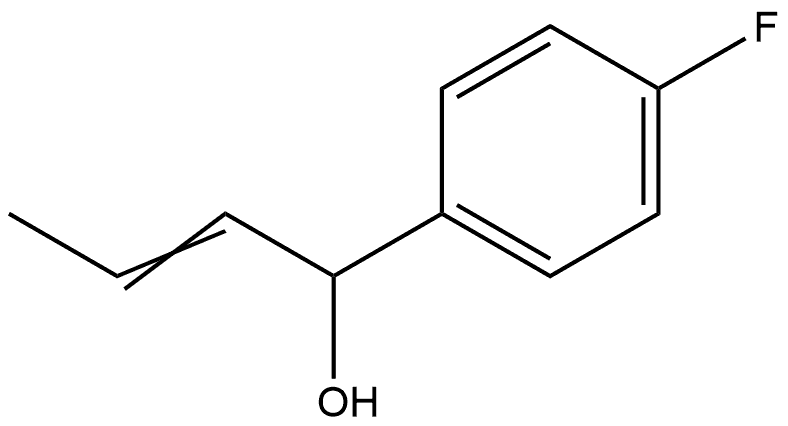 Benzenemethanol, 4-fluoro-α-1-propen-1-yl- Structural