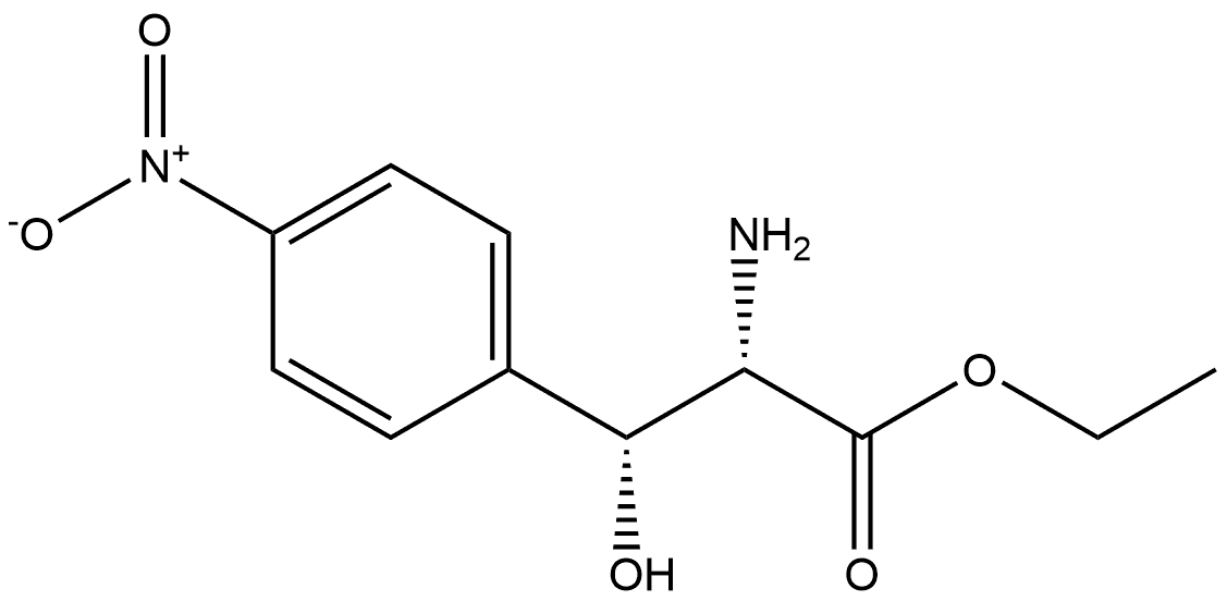 L-Phenylalanine, β-hydroxy-4-nitro-, ethyl ester, (βR)- Structural