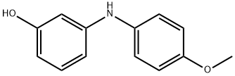 Phenol, 3-[(4-methoxyphenyl)amino]- Structural