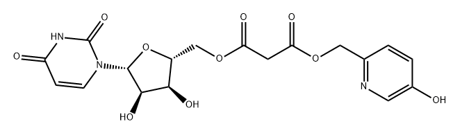 Uridine, 5'-[(5-hydroxy-2-pyridinyl)methyl propanedioate] (9CI) Structural
