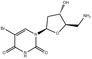 Uridine, 5'-amino-5-bromo-2',5'-dideoxy- (9CI) Structural