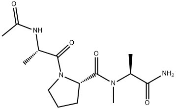 L-Alaninamide, N-acetyl-L-alanyl-L-prolyl-N-methyl- Structural