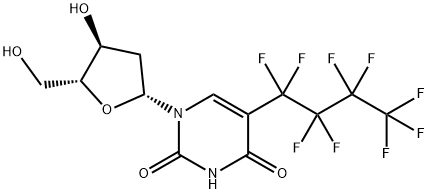 Uridine, 2'-deoxy-5-(nonafluorobutyl)- (9CI) Structural