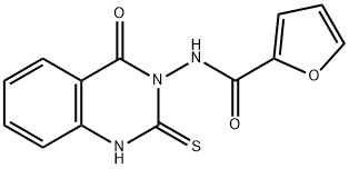 N-(4-oxo-2-sulfanylidene-1H-quinazolin-3-yl)furan-2-carboxamide Structural