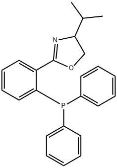 Oxazole, 2-[2-(diphenylphosphino)phenyl]-4,5-dihydro-4-(1-methylethyl)- Structural