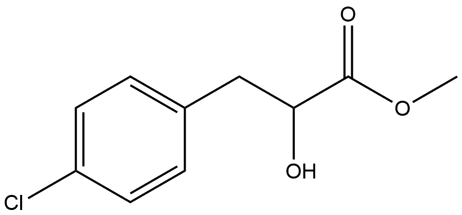 Benzenepropanoic acid, 4-chloro-α-hydroxy-, methyl ester, (-)- Structural