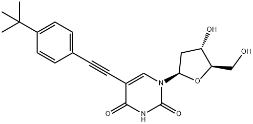Uridine, 2'-deoxy-5-[[4-(1,1-dimethylethyl)phenyl]ethynyl]- Structural
