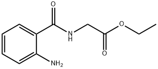 Glycine, N-(2-aminobenzoyl)-, ethyl ester Structural