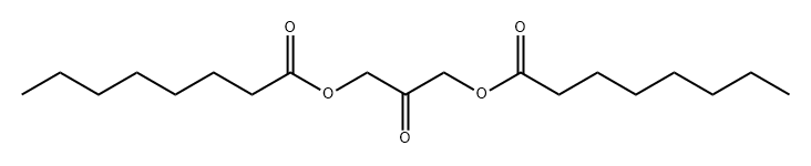 Octanoic acid, 1,1'-(2-oxo-1,3-propanediyl) ester Structural