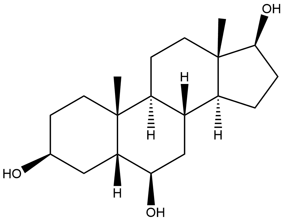 Androstane-3,6,17-triol, (3β,5β,6β,17β)- (9CI) Structural