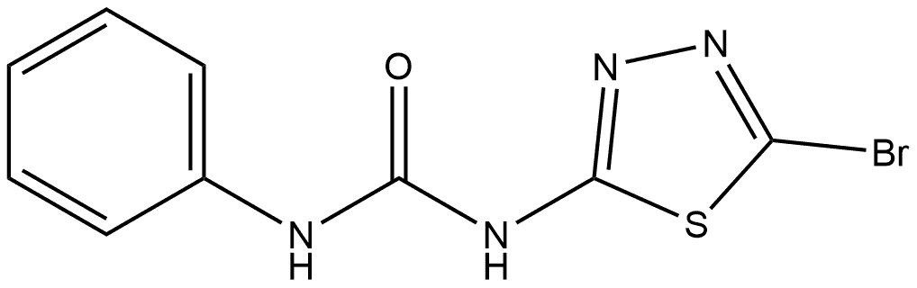 N-(5-Bromo-1,3,4-thiadiazol-2-yl)-N′-phenylurea Structural