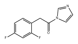 Ethanone, 2-(2,4-difluorophenyl)-1-(1H-imidazol-1-yl)- Structural