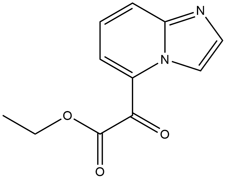 Imidazo[1,2-a]pyridine-5-acetic acid, α-oxo-, ethyl ester Structural