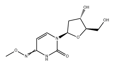 Uridine, 2'-deoxy-, 4-(O-methyloxime) Structural