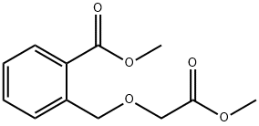 Benzoic acid, 2-[(2-methoxy-2-oxoethoxy)methyl]-, methyl ester Structural