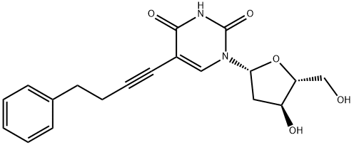 Uridine, 2'-deoxy-5-(4-phenyl-1-butynyl)- (9CI) Structural