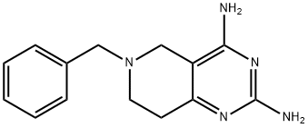 Pyrido[4,3-d]pyrimidine-2,4-diamine, 5,6,7,8-tetrahydro-6-(phenylmethyl)- Structural
