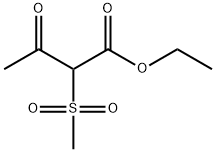 Butanoic acid, 2-(methylsulfonyl)-3-oxo-, ethyl ester Structural
