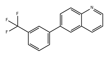 Quinoline, 6-[3-(trifluoromethyl)phenyl]- Structural
