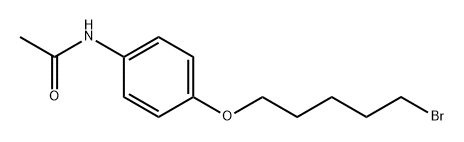 Acetamide, N-[4-[(5-bromopentyl)oxy]phenyl]- Structural