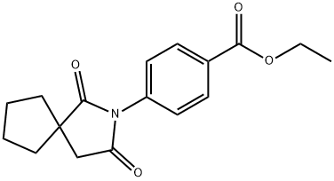 Ethyl 4-(1,3-dioxo-2-azaspiro[4.4]nonan-2-yl)benzoate Structural