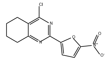 Quinazoline, 4-chloro-5,6,7,8-tetrahydro-2-(5-nitro-2-furanyl)- Structural
