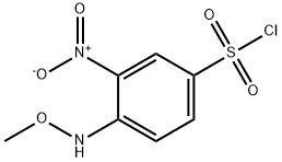 Benzenesulfonyl chloride, 4-(methoxyamino)-3-nitro- Structural