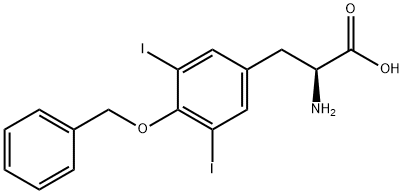 L-Tyrosine, 3,5-diiodo-O-(phenylmethyl)- Structural