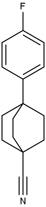 Bicyclo[2.2.2]octane-1-carbonitrile, 4-(4-fluorophenyl)- Structural