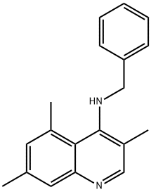 N-Benzyl-3,5,7-trimethylquinolin-4-amine Structural