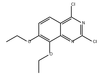 Quinazoline, 2,4-dichloro-7,8-diethoxy- Structural