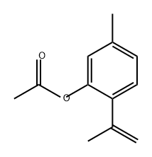 Phenol, 5-methyl-2-(1-methylethenyl)-, 1-acetate Structural