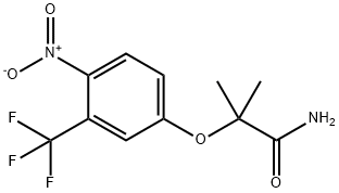 Propanamide, 2-methyl-2-[4-nitro-3-(trifluoromethyl)phenoxy]- Structural