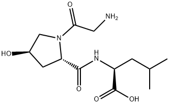 L-Leucine, N-(1-glycyl-trans-4-hydroxy-L-prolyl)- (9CI) Structural