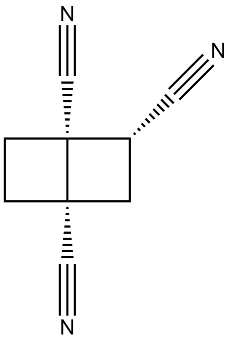 Bicyclo[2.2.0]hexane-1,2,4-tricarbonitrile, (1α,2α,4α)- (9CI) Structural