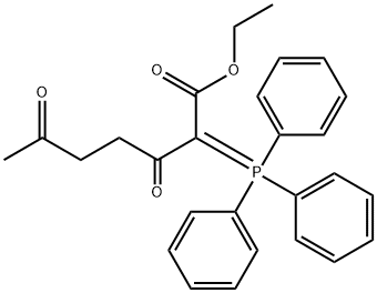 Heptanoic acid, 3,6-dioxo-2-(triphenylphosphoranylidene)-, ethyl ester Structural
