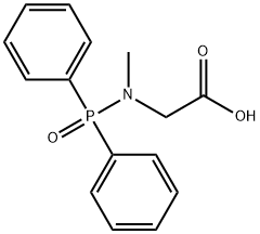 Glycine, N-(diphenylphosphinyl)-N-methyl- Structural