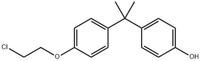 Phenol, 4-[1-[4-(2-chloroethoxy)phenyl]-1-methylethyl]- Structural