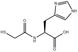 L-Histidine, N-(mercaptoacetyl)- (9CI) Structural
