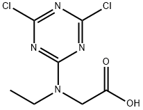 Glycine, N-(4,6-dichloro-1,3,5-triazin-2-yl)-N-ethyl- Structural