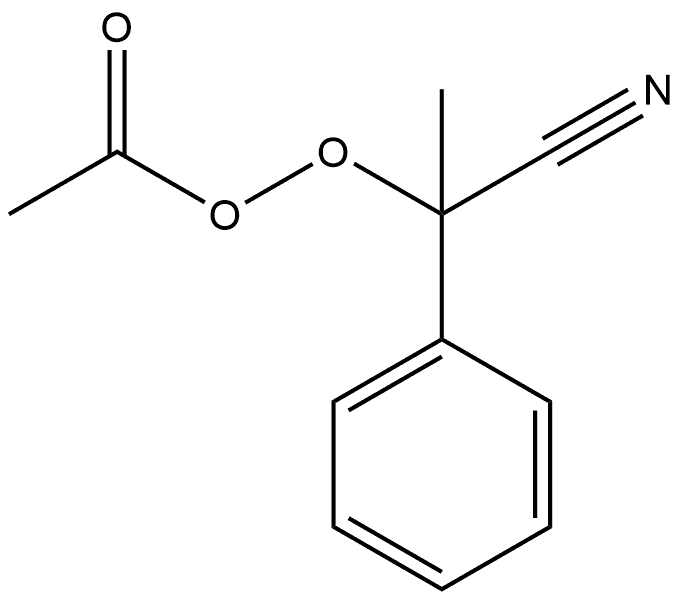 Benzeneacetonitrile, α-(acetyldioxy)-α-methyl- Structural