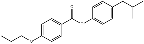 Benzoic acid, 4-propoxy-, 4-(2-methylpropyl)phenyl ester Structural